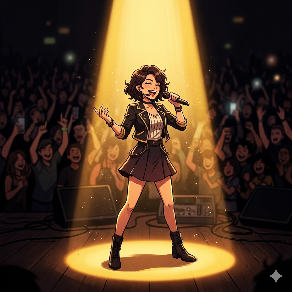 외현적 나르시시스트 특징 - 자기과시와 주목 추구를 표현한 2D 일러스트