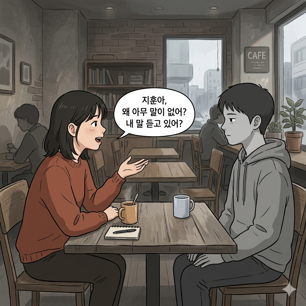 나르시시스트 대처법 그레이록 기법 - 감정 반응을 차단하는 장면