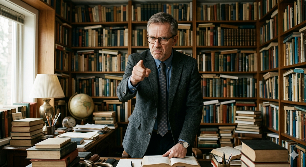 에이전틱 나르시시스트를 상징하는 지적인 독재자